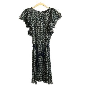 BCBG Silk Polka Dot Dress